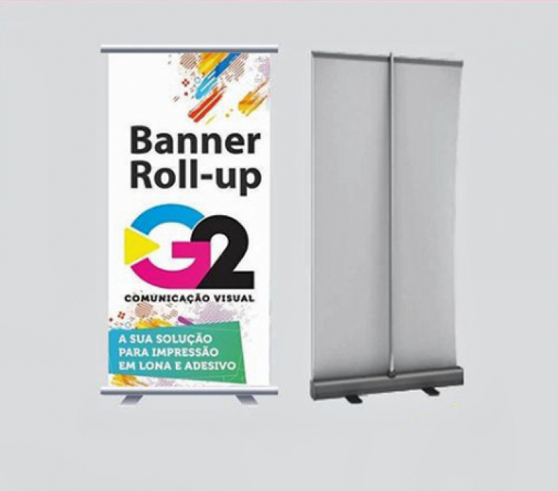 Serviço de Impressão Gráfica Banner Roll Up Portão - Impressão Gráfica Banner Roll Up